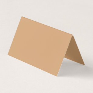 Custom Folded Business Card – Warm Sand
