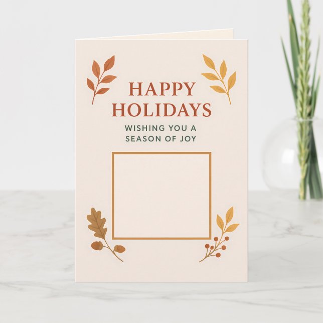 Custom Folded Holiday Card, Size: Standard, 5" x 7 Card (Front)