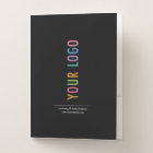 Custom Folders with Business Card Slot & Your Logo