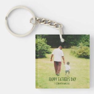 Custom Follow My Example Father Son Keychain