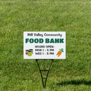 Custom Food Bank Sign