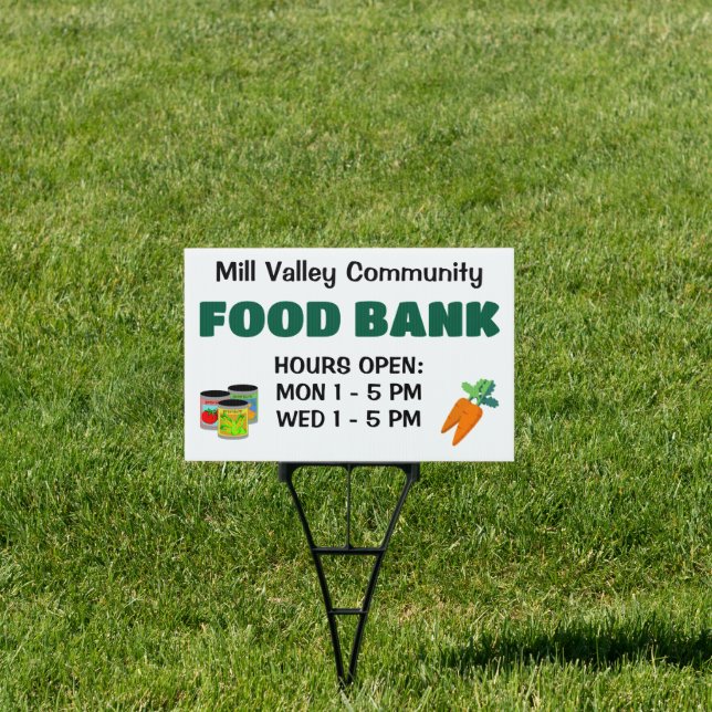 Custom Food Bank Sign (Insitu)