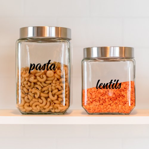 Custom food container labels