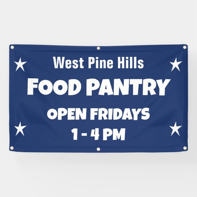 Custom Food Pantry Banner (Horizontal)