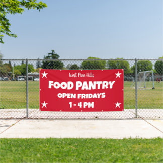Custom Food Pantry Banner