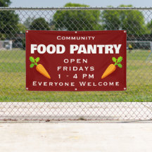 Custom Food Pantry Banner
