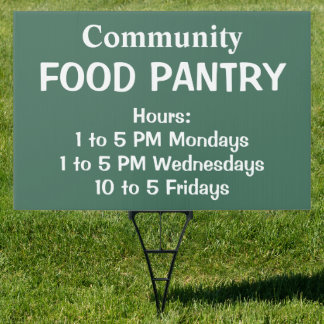Custom Food Pantry Sign