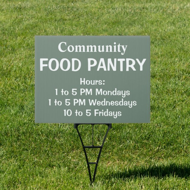 Custom Food Pantry Sign (Insitu)