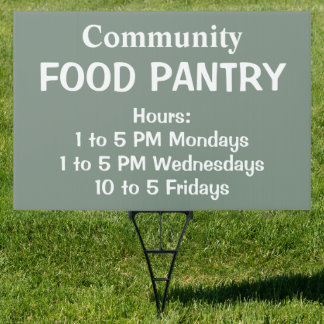 Custom Food Pantry Sign