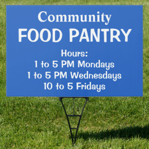 Custom Food Pantry Sign