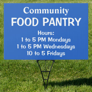 Custom Food Pantry Sign