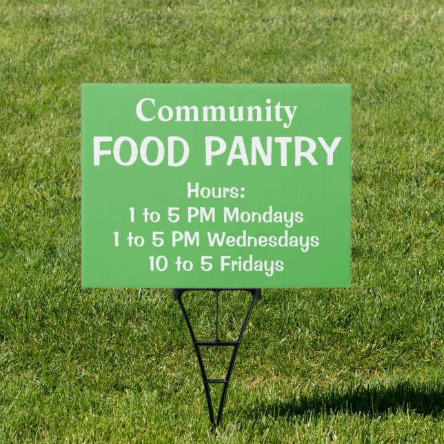 Custom Food Pantry Sign (Insitu)