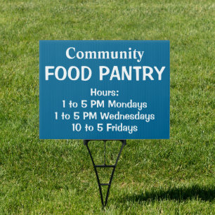 Custom Food Pantry Sign