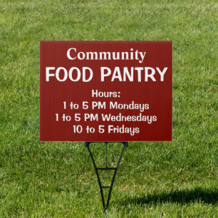 Custom Food Pantry Sign