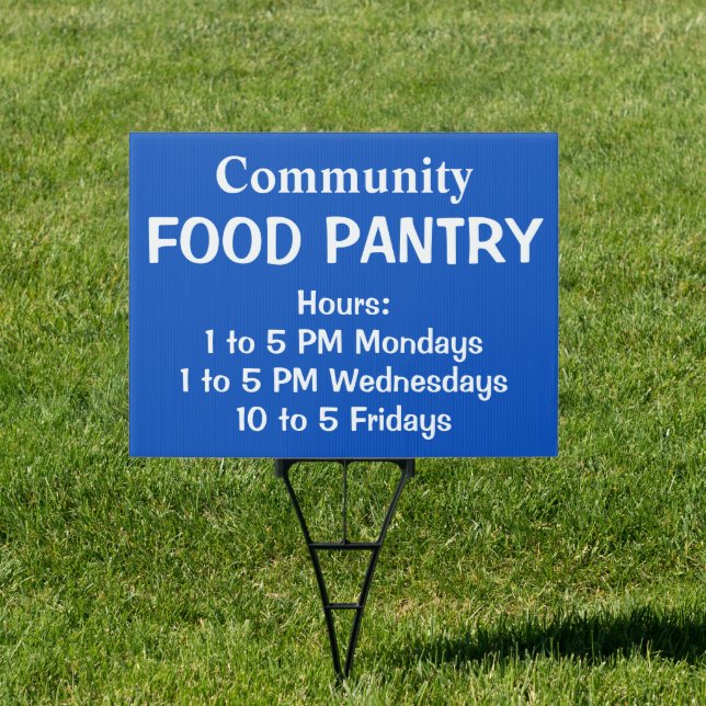 Custom Food Pantry Sign (Insitu)