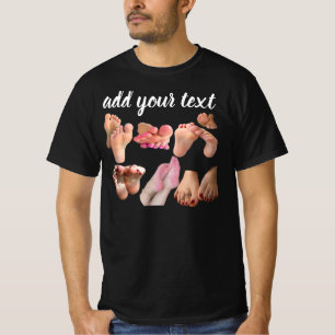 Custom Foot Feetish – Personalized "I Love Feet" T-Shirt
