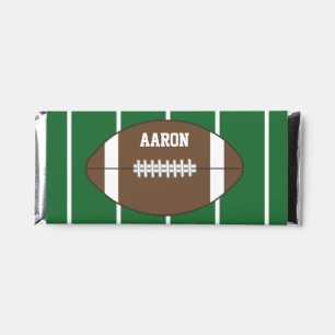 Custom Football Candy Bar Birthday Gift