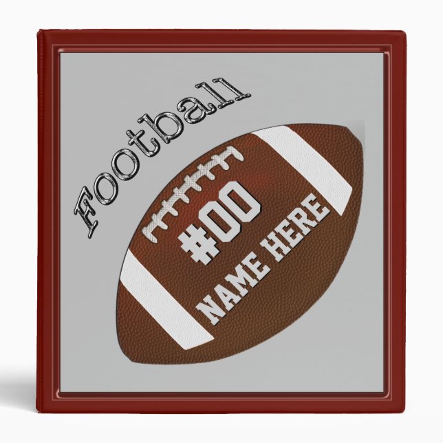 Custom Football Card Binder, Football Photo Album 3 Ring Binder | Zazzle