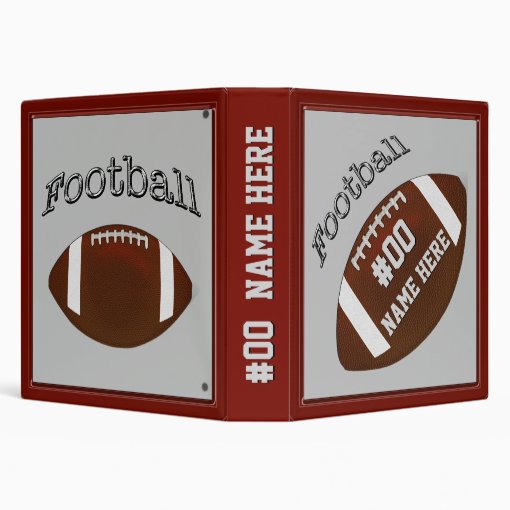 Custom Football Card Binder, Football Photo Album 3 Ring Binder Zazzle
