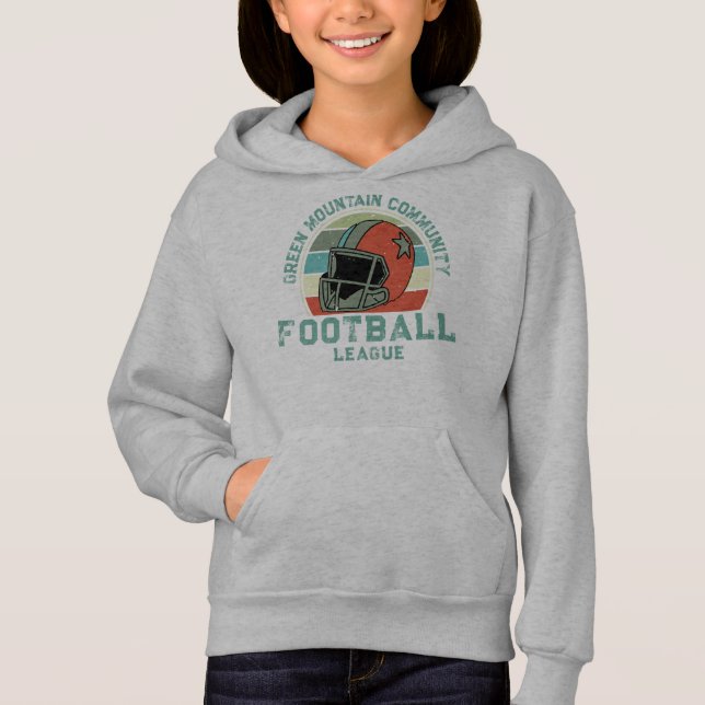 Custom Football Club League Sport Name Number Hoodie (Front)