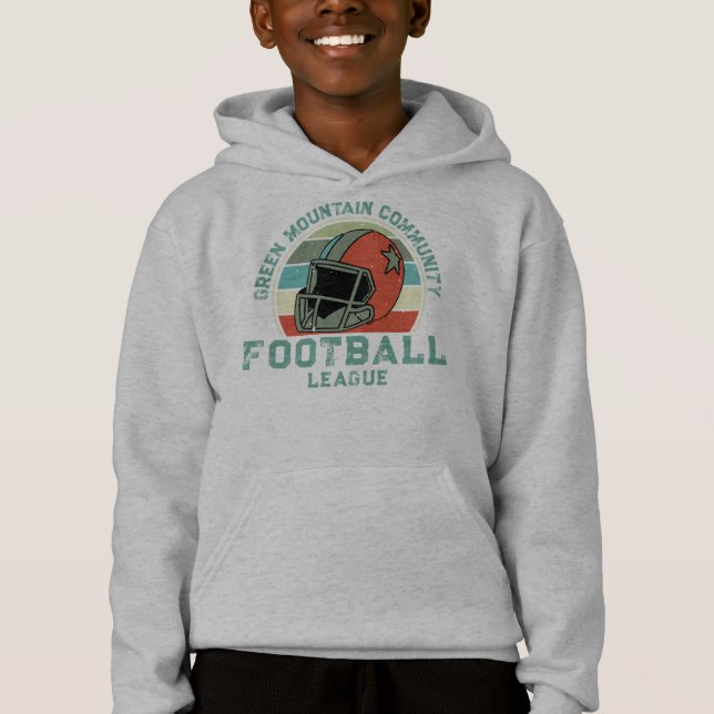 Custom Football Club League Sport Name Number Hoodie (Front)