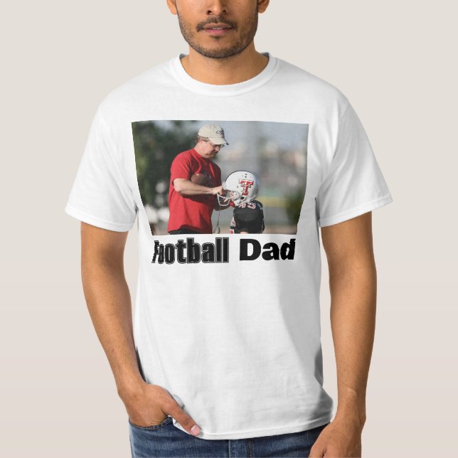Custom Football Dad T-Shirt (Front)