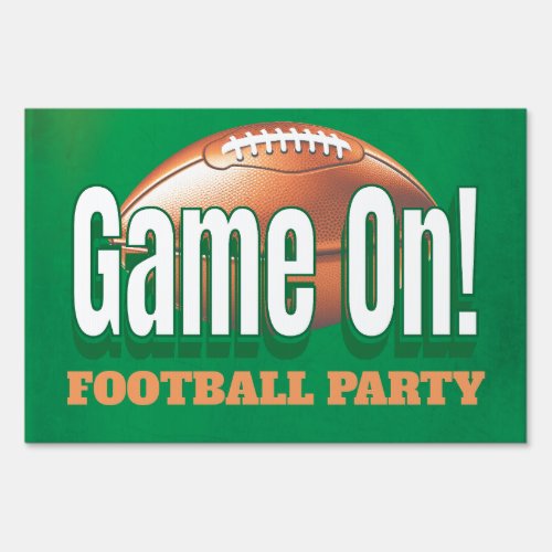 Custom Football Event Game Party Sign