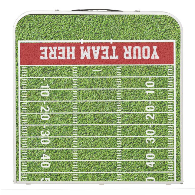 Custom Football Field Realistic Turf Pong Table (Folded)