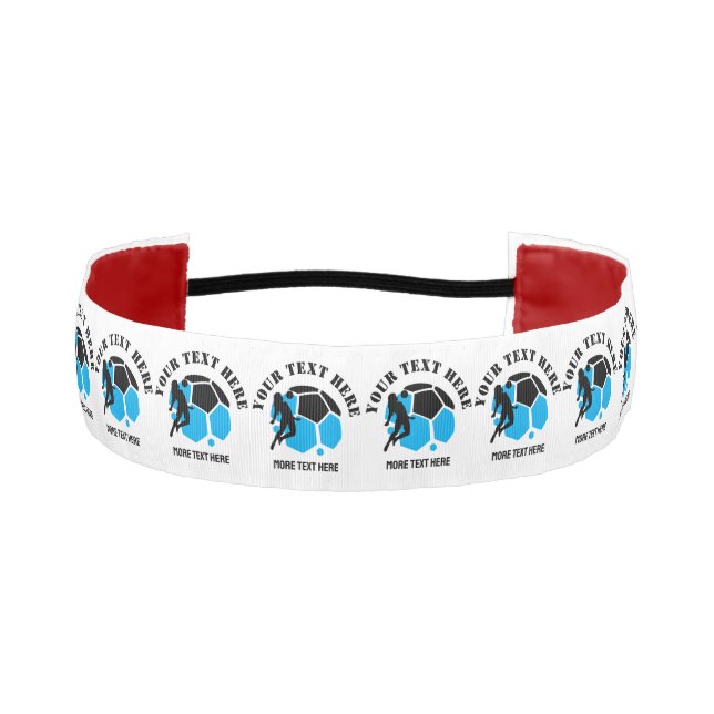 Custom Football Girl kid's Football Birthday party Athletic Headband (Front)