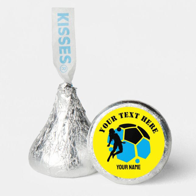 Custom Football Girl kid's Football Birthday Party Hershey®'s Kisses® (Front)