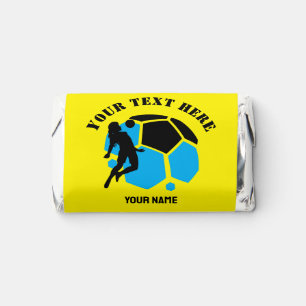 Custom Football Girl kid's Football Birthday Party Hershey's Miniatures