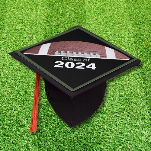 Custom Football Graduation Cap Topper