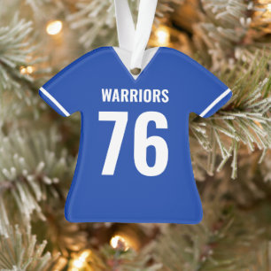 Custom Football Jersey Ornament – Personalized