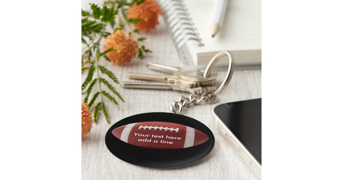 Custom Football Key Chain | Zazzle