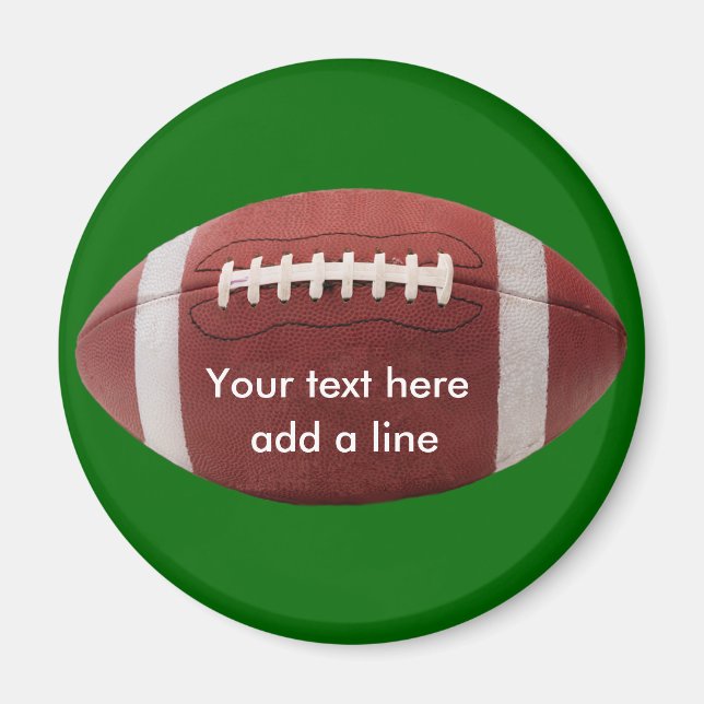 Custom Football Magnet - Customized (Front)