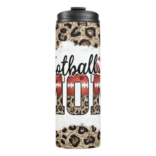 Custom Football Mom Gift Thermal Tumbler