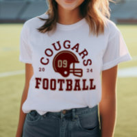 Custom Football Mom Red and Gold Team
