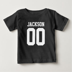 Custom Football  Name Number Baby  Sports  Baby T-Shirt