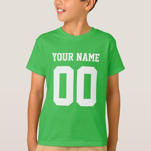 Custom Football  Name Number Sports T_Shirt