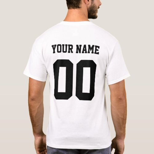 Custom Football  Name Number  Sports  T_Shirt