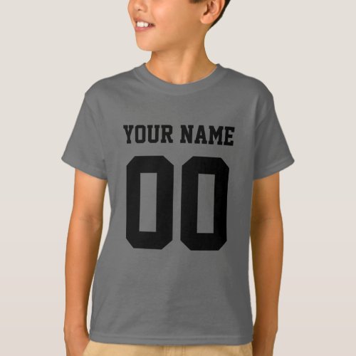 Custom Football  Name Number Sports T_Shirt