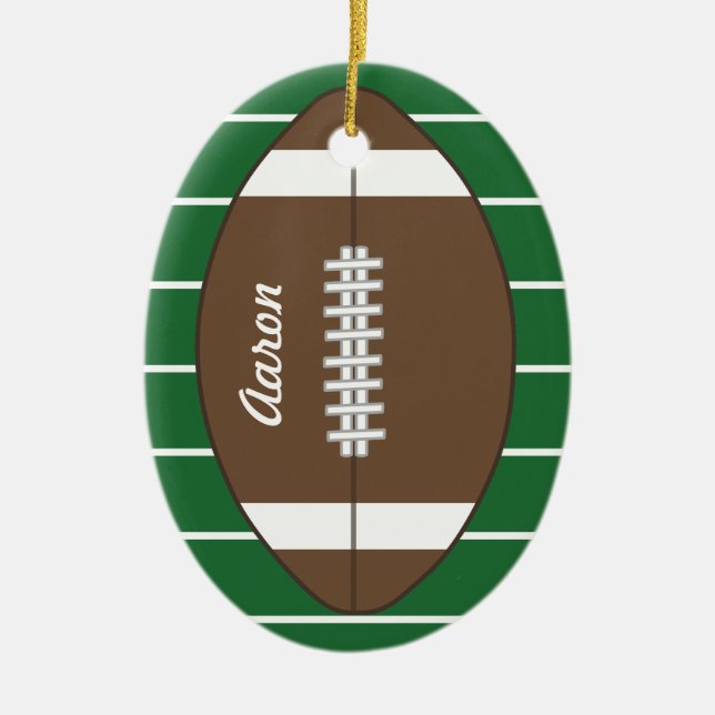 Custom Football Ornament (Front)