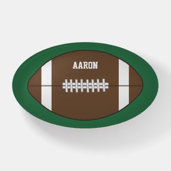 Custom Football Paperweight Gift by suncookiez at Zazzle