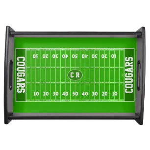 Custom Football Party Serving Tray