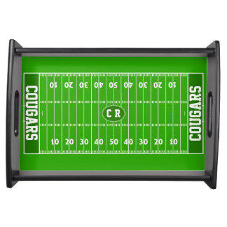Custom Football Party Serving Tray