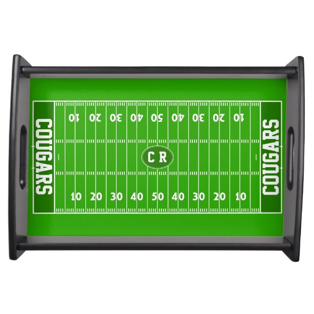 Custom Football Party Serving Tray (Front)