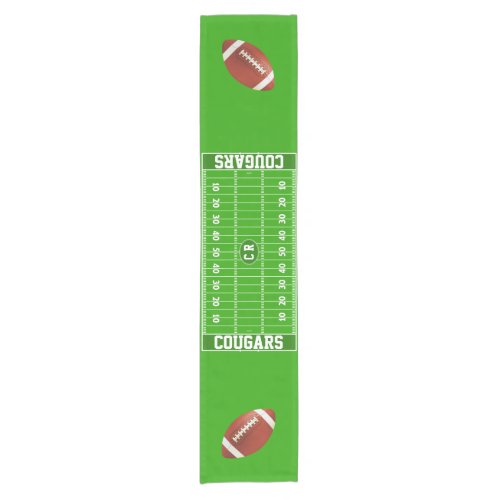 Custom Football Party Short Table Runner