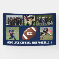 Custom Football Photo Collage Team School Name