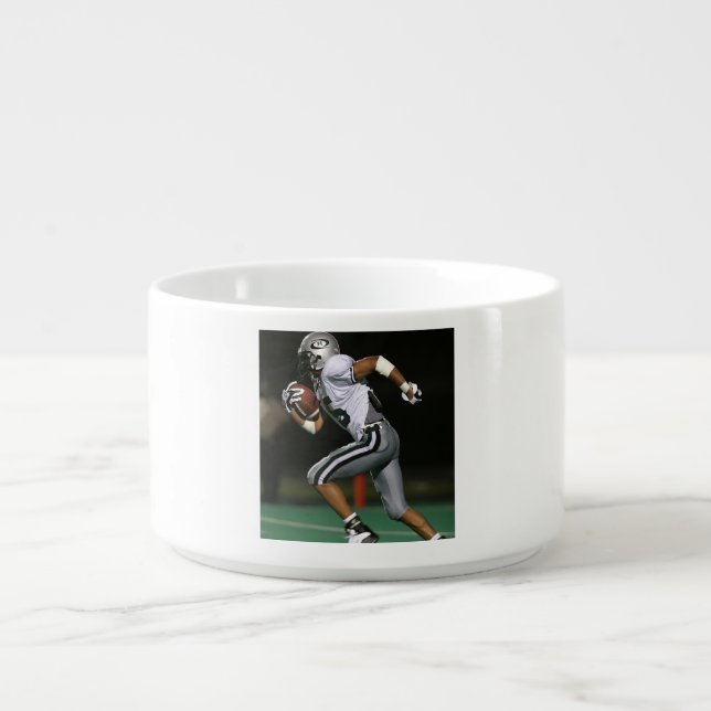 Custom Football Photo Sports Bowl (Center)