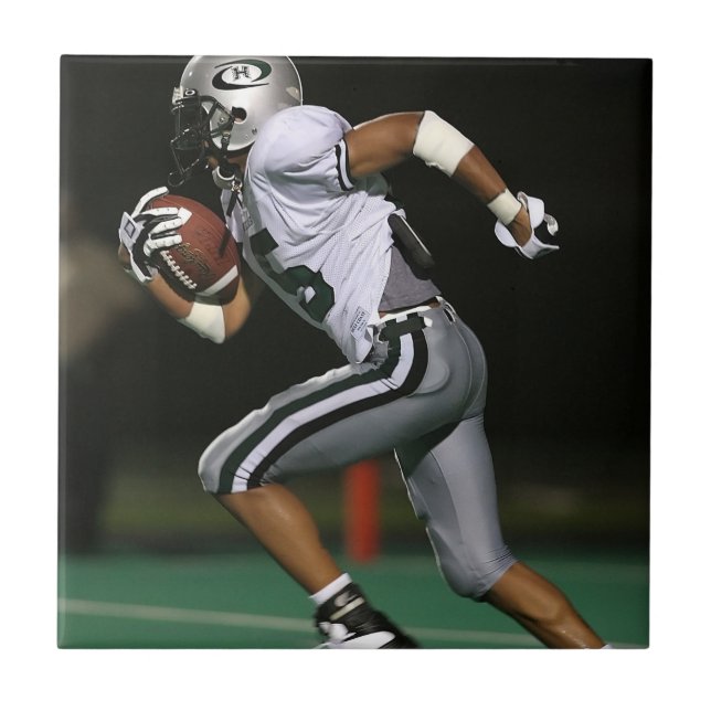 Custom Football Photo Sports  Ceramic Tile (Front)